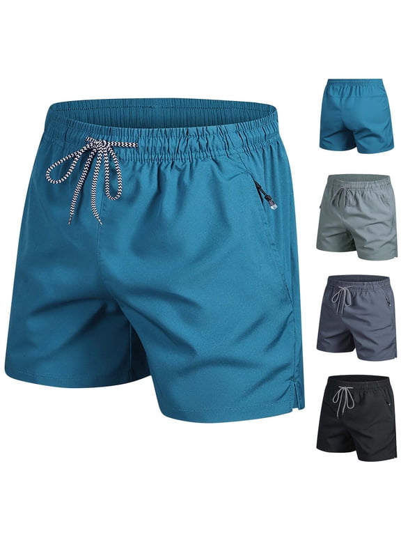 Dry Fit Athletic Shorts for Men Running Workout Short Pants Pockets Drawstring Casual,Elastic Waist Summer Mens Shorts Breathable,Size 27