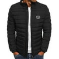 thumbnail image 1 of Goodtrade8 Fleece Jackets Zip up Outdoor Pocket Jackets for Men Winter Long Sleeve Graphic Stand Collar Casual Winter Coats for Men, 1 of 3
