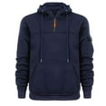 thumbnail image 1 of Goodtrade8 Hooded Sweatshirt Quarter Zipper Plain Athletic Pocket Long Sleeve Drawstring Mens Hoodies Lightweight, 1 of 8