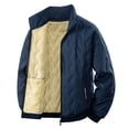 thumbnail image 1 of Goodtrade8 Jackets for Men Zipper Outwear Fleece Thick Solid Color Winter Long Sleeve Mens Coats Warm, 1 of 2