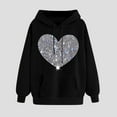 thumbnail image 1 of Goodtrade8 Ladies Valentine Shirt Holiday Long Sleeve Gifts Heart Long Sleeve Valentine Sweatshirts for Women Casual Crew Neck Pullover, 1 of 4