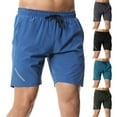 thumbnail image 1 of Goodtrade8 Men's Shorts Casual with Pocket Athletic Workout Breathable Casual Solid Color Drawstring Running Hiking Shorts, 1 of 5