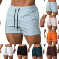 thumbnail image 1 of Goodtrade8 Mens Athletic Shorts Running Dry Fit Stretch Short Pants Workout Pockets Elastic Waist,Summer Breathable Shorts for Men Drawstring,Size 35, 1 of 4