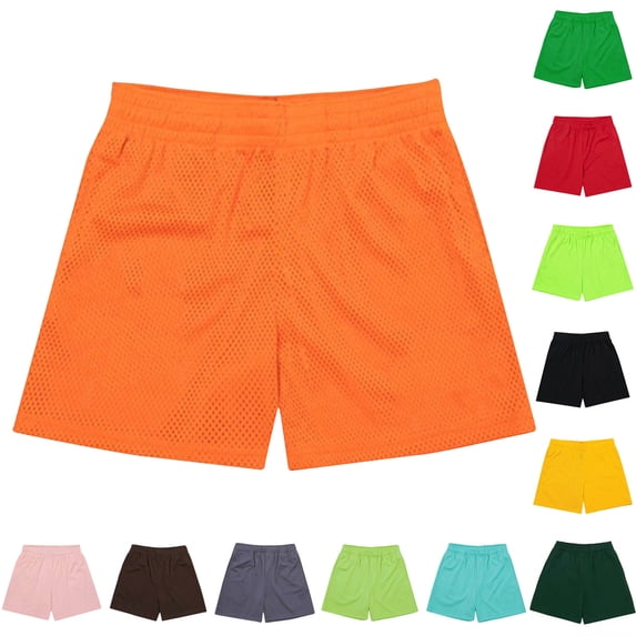 Goodtrade8 Mens Dry Fit Athletic Shorts Running Workout Short Pants Casual Summer Pockets,Breathable Elastic Waist Shorts for Men Ropa,Size 28
