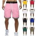 thumbnail image 1 of Goodtrade8 Mens Dry Fit Athletic Shorts Sport Pockets Short Pants Casual Running Summer,Elastic Waist Drawstring Shorts for Men Ropa,Size 35, 1 of 3
