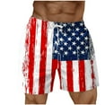 thumbnail image 1 of Goodtrade8 Mens Fourth of July Swimming Trunks Summer Swimwear Big and Tall Pockets American Flag Casual Hombre Shorts for Men Board Shorts,Size: L, 1 of 5
