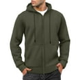 thumbnail image 1 of Goodtrade8 Mens Hooded Jackets Sports Big and Tall Outwear Pockets Long Sleeve Fashion Coats for Men Solid Color, 1 of 9