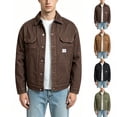 thumbnail image 1 of Goodtrade8 Mens Jacket Button Cool Denim Jacket Long Sleeve Casual Solid Color with Pocket Collared Mens Coats, 1 of 6