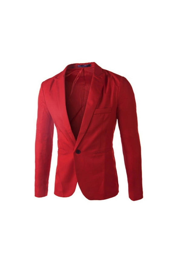 Mens Jackets Lightweight Button Casual Suit Coat Plain Pocket Red Outdoor V-Neck Winter Coats for Men