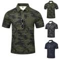 thumbnail image 1 of Goodtrade8 Mens Polo T-Shirts Collar Short Sleeve Pullover Button up Graphics Summer Casual V-Neck Shirts for Men Outdoor, 1 of 9