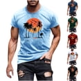 thumbnail image 1 of Goodtrade8 Mens Short Sleeve T-Shirts Summer Graphic Pullover Athletic Workout Crew Neck Outdoor Shirts for Men, 1 of 5