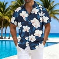 thumbnail image 1 of Goodtrade8 Mens Short Sleeve Tshirts Summer Button up Work Shirts Gift for Men Hawaiian Pockets Collared Tops Graphics Tropical Shirts for Men Vacation, 1 of 5