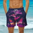 thumbnail image 1 of Goodtrade8 Mens Shorts Elastic Waist Board Shorts Swimwear Casual Breathable Pockets Drawstring Hawaiian Swim Shorts for Men Summer Vacation,Size XL, 1 of 6