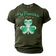 thumbnail image 1 of Goodtrade8 Mens St.Patricks's Day Irish Gifts for Him Green Crew Neck Short Sleeve Printed Casual T-Shirts for Men, 1 of 5