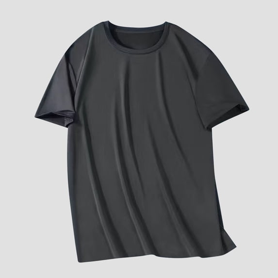 Goodtrade8 Mens Summer Shirts Short Sleeve Pullover Casual Travel Plain T-Shirts for Men Round Neck