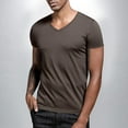 thumbnail image 1 of Goodtrade8 Mens Summer T-Shirts Short Sleeve Pullover Slim V-Neck Work Stylish Shirts for Men, 1 of 8