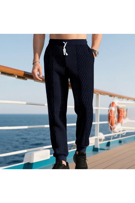 Mens Sweatpants Elastic Waist with Pockets Joggers Activewear Drawstring Workout Solid Color Casual