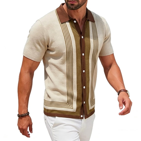 Goodtrade8 Mens T Shirts Short Sleeve Dress Pullover Business Casual Shirts for Men