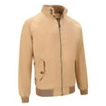thumbnail image 1 of Goodtrade8 Outdoor Shirt Jacket Button Pocket Mens Jackets Casual Plain Long Sleeve Stand Collar Winter Coats for Men, 1 of 4