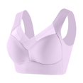 thumbnail image 1 of Goodtrade8 Plus Size Bras for Women Push up Full Cup Wire Free Minimizer Bras Mesh Comfort Sleep Sleepwear, 1 of 2