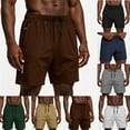 thumbnail image 1 of Goodtrade8 Pockets Athletic Shorts for Men Sport Dry Fit Short Pants Elastic Waist,Drawstring Summer Running Breathable Mens Shorts Stretch, 1 of 5