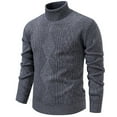 thumbnail image 1 of Goodtrade8 Pullover Sweaters for Men Big and Tall Warm Long Sleeve High Neck Casual Loose Oversized Sweaters for Men Sizes M-5XL, 1 of 4