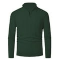 thumbnail image 1 of Goodtrade8 Quarter Zipper Shirt Jacket Outdoor Zip up Mens Jackets Plain Stand Collar Long Sleeve Casual Mens Coats Big and Tall, 1 of 2
