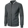 thumbnail image 1 of Goodtrade8 Shirt Jacket Zip up Pocket Outdoor Winter Jackets for Men Plain Casual Long Sleeve Crew Neck Winter Coats for Men, 1 of 5