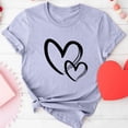 thumbnail image 1 of Goodtrade8 Shirts for Womens Valentines Plus Size Cute Girls Valentine for Girlfriend Short Sleeve Pullover Graphic Womens Tshirts, 1 of 6