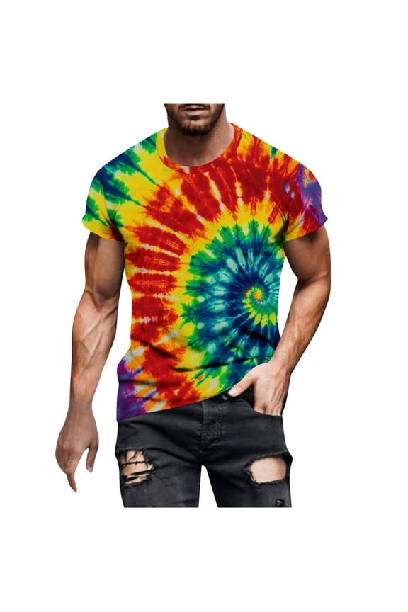 Short Sleeve T-Shirts for Men Athletic Summer Pullover Graphic Casual Muscle Outfits Crew Neck Mens Shirts