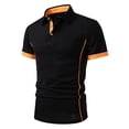 thumbnail image 1 of Goodtrade8 Short Sleeve T-Shirts for Men Summer Collared Pullover Polo Plain Slim Fit Casual Work Mens Shirts Regular, 1 of 8