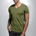 thumbnail image 1 of Goodtrade8 Short Sleeve T-Shirts for Men Work Slim Pullover Plain Summer V-Neck Mens Shirts Travel, 1 of 8