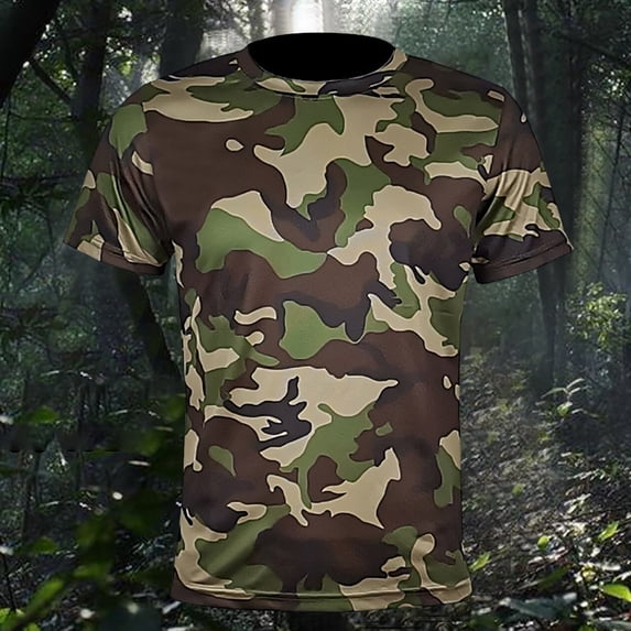 Goodtrade8 Short Sleeve TShirts for Men Pullover Summer Dry Fit Print Casual Crew Neck Mens Shirts Fashion