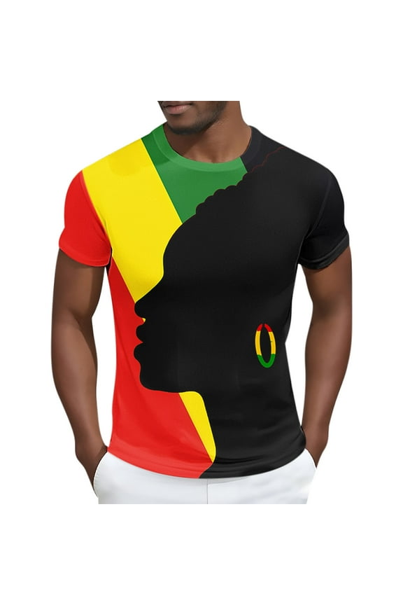 Sports Shirts for Men Summer Pullover Regular Casual Graphic Short Sleeve Workout Mens T-Shirts Crew Neck