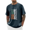 thumbnail image 1 of Goodtrade8 St Patricks Day Shirts for Mens Green Short Sleeve Crew Neck Graphic Tee Gifts for Him Casual T-Shirts for Men, 1 of 3