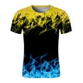 thumbnail image 1 of Goodtrade8 Summer Shirts for Men Short Sleeve Pullover Trendy Stylish Stylish Crew Neck Patchwork Mens T-Shirts Gym, 1 of 3