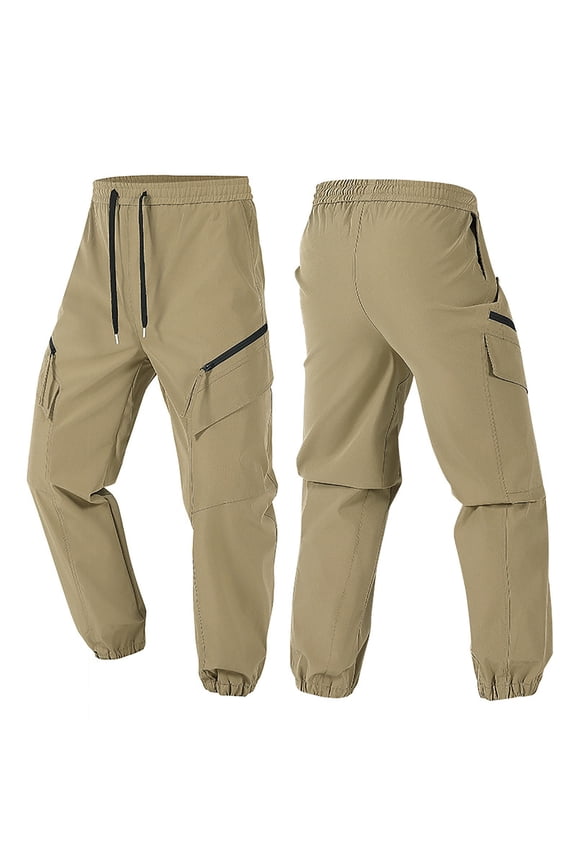 Sweat Pants for Mens Joggers with Pockets Elastic Waist Solid Color Casual Stretch Drawstring Workout Pants for Men