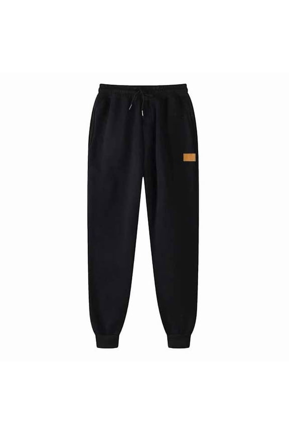 Sweatpants for Men with Pockets Elastic Waist Joggers Solid Color Casual Gym Activewear Drawstring Men's Pants