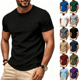 thumbnail image 1 of ZORYEVY T Shirts for Men Plus Size Running Athletic Summer T-shirts Solid Short Sleeve Crew Neck Quick Dry Gym Shirts, 1 of 8