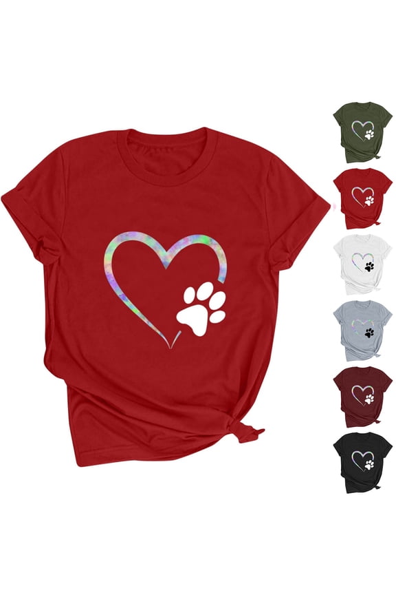 Valentines Shirts Womens Love Plus Size Valentines for Women Clothes for Girlfriend Graphic Short Sleeve Pullover Womens Tops