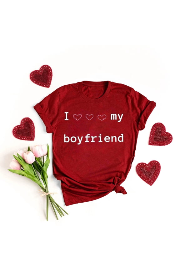 Valentines Shirts Womens Plus Size Love Women Valentine's Day Pullover Graphic for Girlfriend Short Sleeve Womens Tops