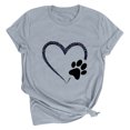 thumbnail image 1 of Goodtrade8 Valentines Womens Tops Love Plus Size Ladies Valentines Day Pullover Short Sleeve for Girlfriend Graphic Womens T-Shirts, 1 of 2