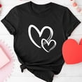 thumbnail image 1 of Goodtrade8 Valentines Womens Tops Plus Size Cute Valentines for Women Clothes Short Sleeve Graphic Pullover for Girlfriend Womens T-Shirts, 1 of 6