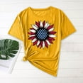 thumbnail image 1 of Goodtrade8 Women's Summer T Shirts July 4th Short Sleeve Pullover American Red White and Blue Casual Red White and Blue , Independence Day Fashion Tops for Junior Graphic, 1 of 4