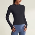 thumbnail image 1 of Goodtrade8 Womens Jackets and Coats Lightweight Zip up Yoga Solid Color High Neck Long Sleeve Casual Womens Tops for Winter, 1 of 5