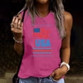 thumbnail image 1 of Goodtrade8 Womens July 4th Tank Tops Sleeveless Shirts Pullover Red White and Blue Sports Casual Patriotic American Flag Lightweight Tops for Women Crew Neck, 1 of 4