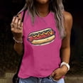 thumbnail image 1 of Goodtrade8 Womens July 4th Tank Tops Summer Sleeveless Shirts Pullover Graphic Casual Red White and Blue Patriotic Workout Tops for Women Lightweight, 1 of 4
