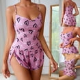 thumbnail image 1 of Goodtrade8 Womens PJ Sets Casual Shorts & Tops Homewear Heart Print Sleeveless 2 Pieces Homewear Loungewear PJS Summer Pajamas Set for Women Lightweight, 1 of 9