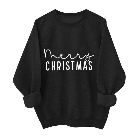 Goodtrade8 Womens Tops Christmas Merry Sweatshirts Vacation Long Sleeve Crewneck Womens Sweatshirts Christmas Gifts