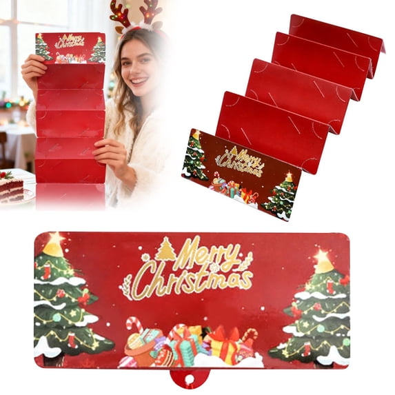 Goodw7 Holiday Money Gift Card Envelope 10 Pack, 8-Slot Christmas Cash Holder with Seasonal Festive Design, Sturdy Paper Envelope for Gifting Cash and Cards at Christmas Events